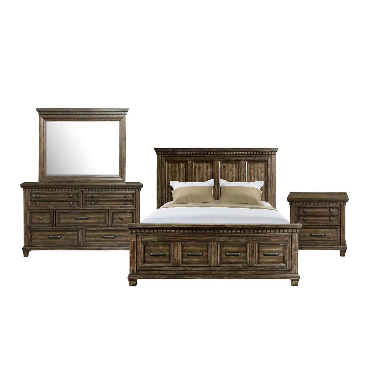 King Storage 4PC Bedroom Set H4929