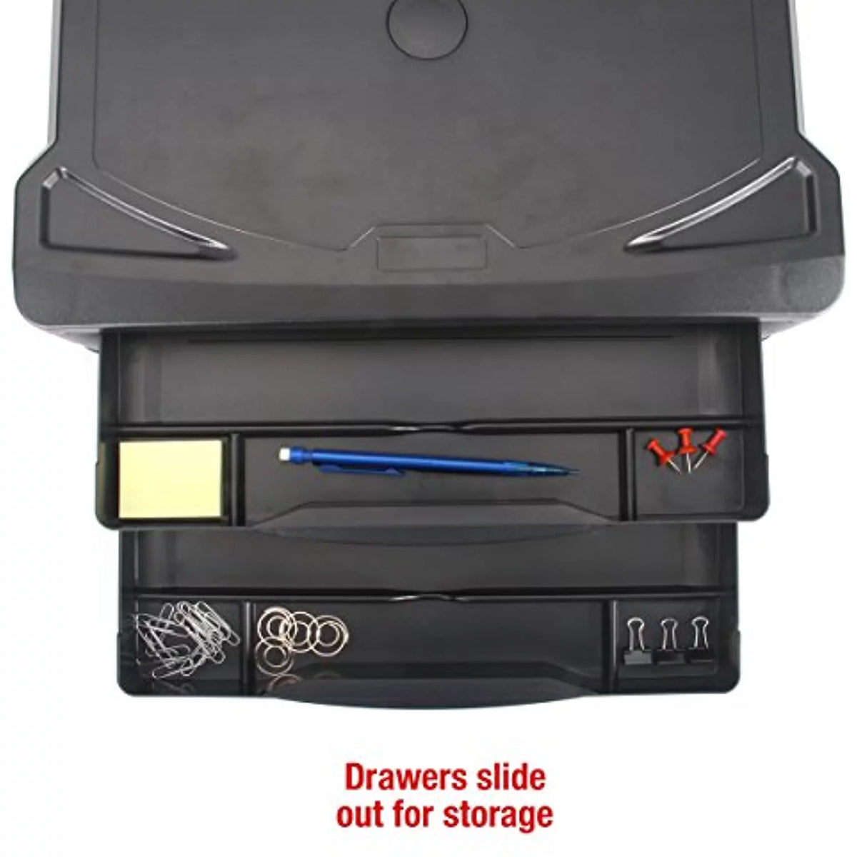 Adjustable Monitor Stand with Two Drawers B999