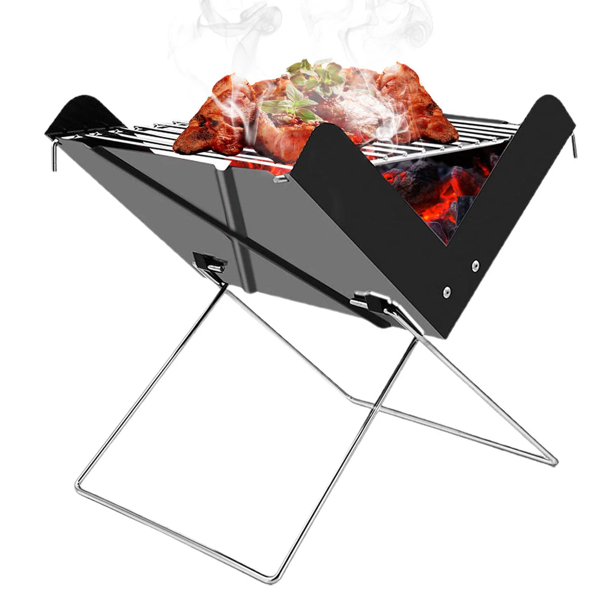 Foldable Mini Stainless Steel BBQ Grill L791