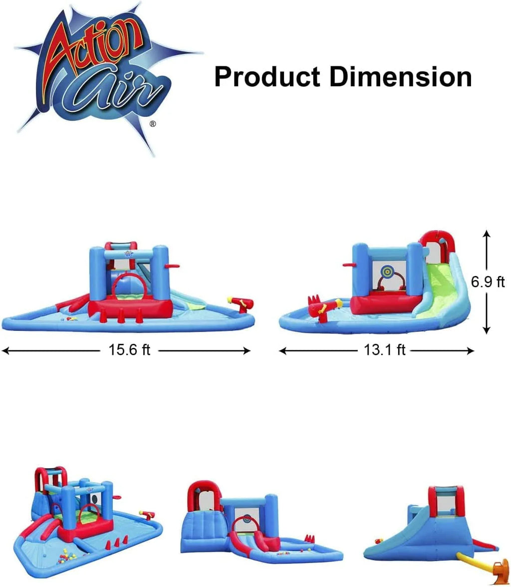 Inflatable Water Slide with Pool and 30 Pit Balls V302137