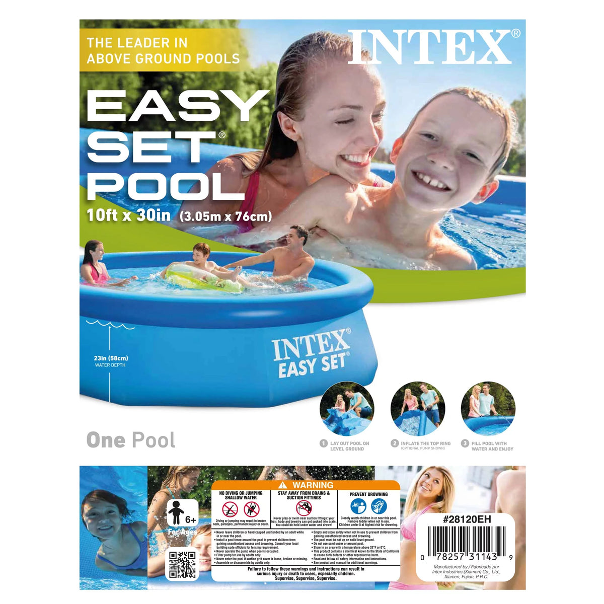 10' x 30 Inflatable Swimming Pool X988230