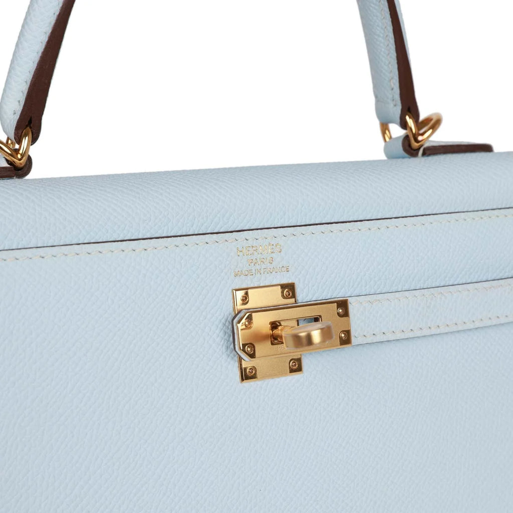 Bleu Brume Epsom Leather Bag B319