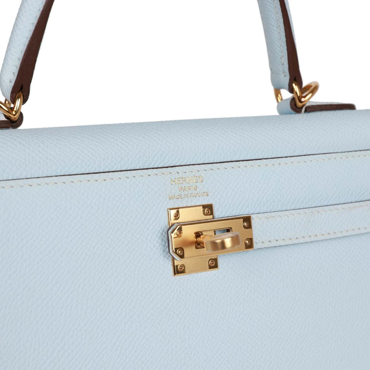 Bleu Brume Epsom Leather Bag B319