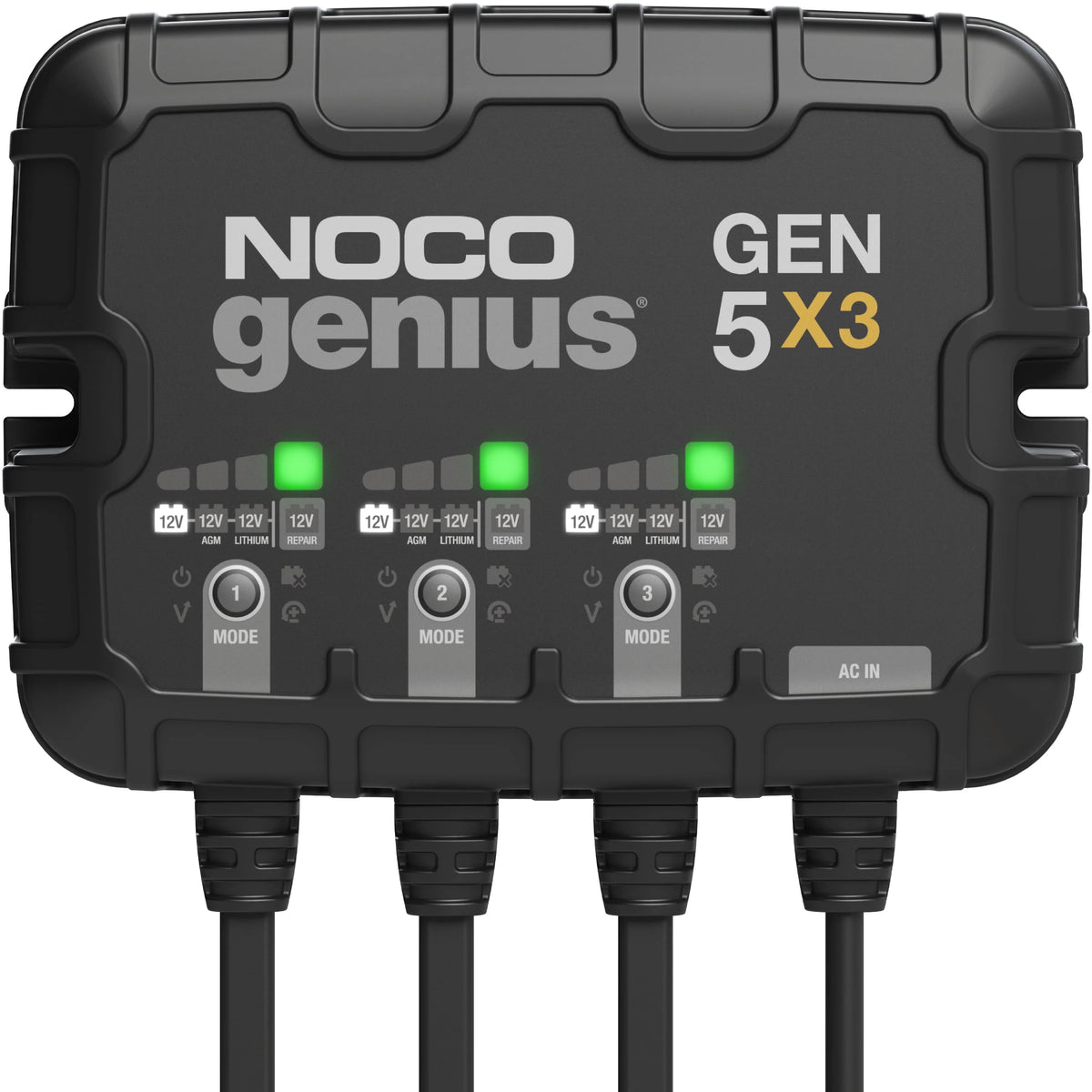 3-Bank 15A 12V Onboard Battery Charger O28761