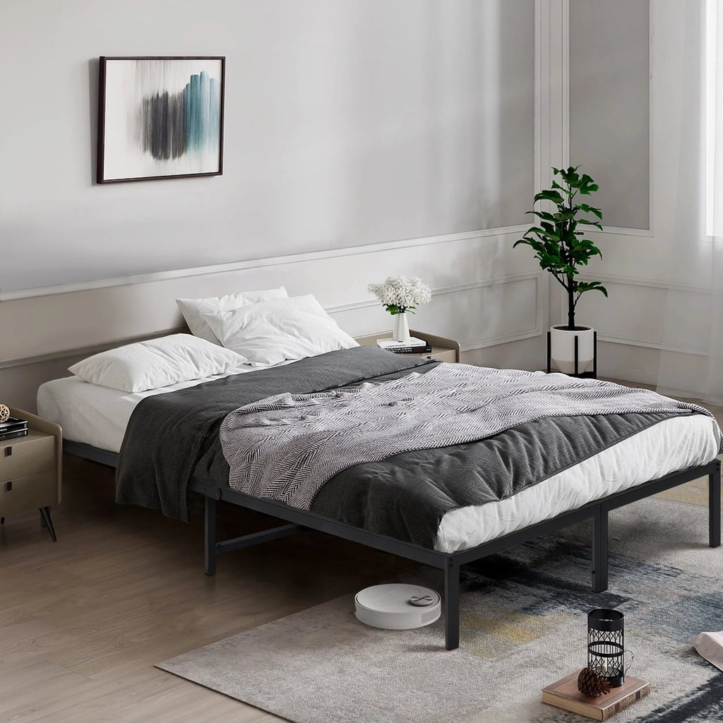 Full Size 18 inch Heavy Duty Metal Platform Bed Frame W372