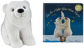 12" Plush Polar Bear and Book Set X188